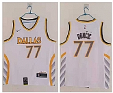 Mavericks 77 Luka Doncic White 2020-21 City Edition Nike Swingman Jersey,baseball caps,new era cap wholesale,wholesale hats